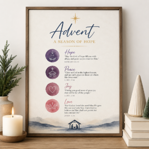 Advent Scripture Wall Art